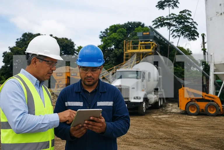 Soporte técnico para plantas de concreto